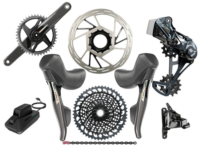 SRAM Mullet Force AXS X01 Eagle AXS Gravel Group | 52 Teeth SRAM Force 1 DUB Carbon Road 1-speed 40 Teeth 170,0 mm without Disc Brake Rotors SRAM DUB | PressFit30