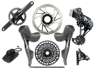 SRAM Mullet Force AXS X01 Eagle AXS Gravel Group | 52 Teeth | Quarq Powermeter Crank