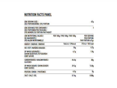 NEVERSECOND Energy Bar C30 Fuel Bar Berry | 47g bar