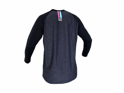 BIKEYOKE Langarmtrikot Racing Jersey RePET | grau/schwarz XL