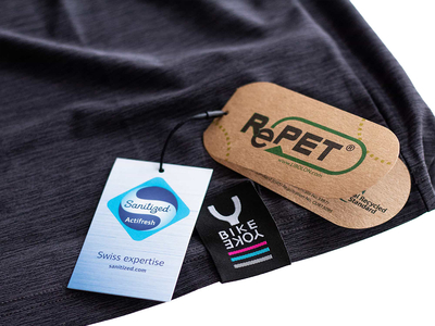 BIKEYOKE Langarmtrikot Racing Jersey RePET | grau/schwarz XL