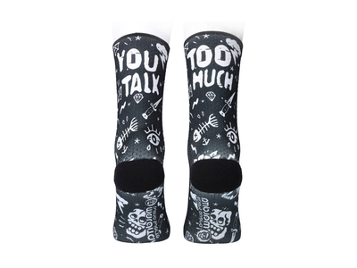 MALDITA BUENA SUERTE Socks You talk too much | black M | 39-40