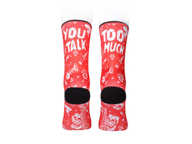 MALDITA BUENA SUERTE Socks You talk too much | red