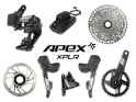 SRAM Apex XPLR AXS Wide Disc HRD Flat Mount Gravel Gruppe 1x12 165 mm ohne Bremsscheiben SRAM DUB Wide | PressFit PF41 BB86 Road