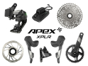 SRAM Apex XPLR AXS Wide Disc HRD Flat Mount Gravel Gruppe 1x12 165 mm ohne Bremsscheiben SRAM DUB Wide | PressFit30