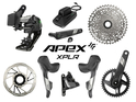 SRAM Apex XPLR AXS Wide Disc HRD Flat Mount Gravel Group 1x12 | Quarq Powermeter Crank