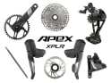 SRAM Apex XPLR Wide Disc HRD Flat Mount Gravel Gruppe 1x12 165 mm ohne Bremsscheiben ohne Innenlager