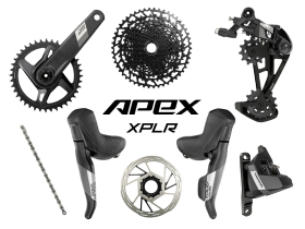 SRAM Apex Eagle Wide Disc HRD Flat Mount Gravel Group 1x12
