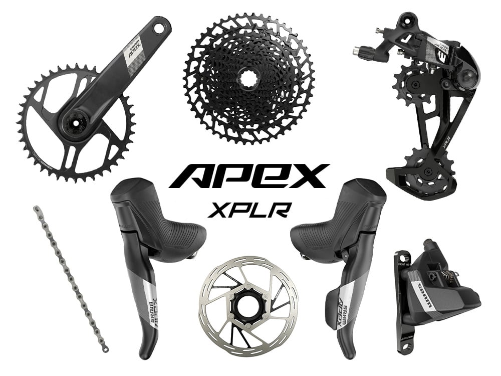 SRAM Apex Eagle Wide Disc HRD Flat Mount Gravel Group 1x12 172,5 mm Pa