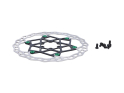 GALFER Brake Disc MTB Floating Disc Wave V2 | 6-hole | 180 mm | green