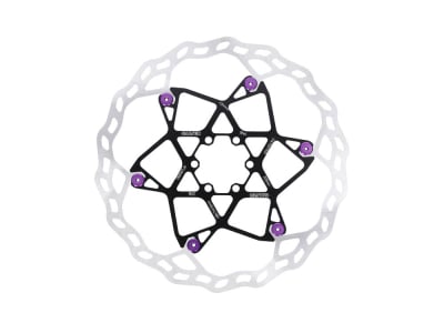 GALFER Bremsscheibe MTB Floating Disc Wave V2 | 6-Loch | 203 mm | lila