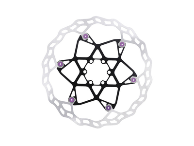 GALFER Bremsscheibe MTB Floating Disc Wave V2 | 6-Loch | 203 mm | purple