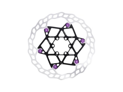 GALFER Bremsscheibe MTB Floating Disc Wave V2 | 6-Loch | 180 mm | lila