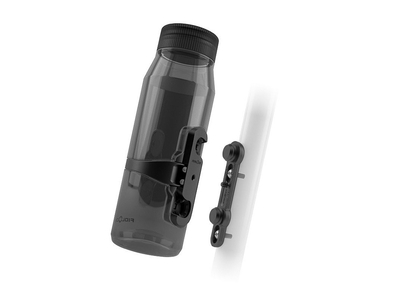 FIDLOCK TWIST bottle 700 life +  bike base Set | 700 ml transparent black