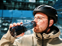 FIDLOCK Trinkflasche TWIST bottle 700 life + Halterung bike base Set | 700 ml transparent black