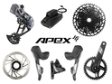 SRAM Mullet Apex AXS Wide GX Eagle Gravel Group 1x12 172,5 mm Paceline XR Rotor 160 mm | Center Lock (front and rear) without Bottom Bracket