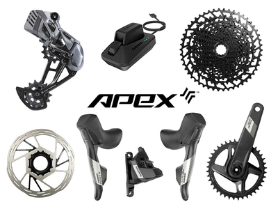 SRAM Mullet Apex AXS Wide GX Eagle Gravel Gruppe 1x12 175 mm ohne Bremsscheiben ohne Innenlager