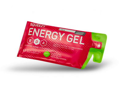 SQUEEZY Energiegel  Energy Gel Cola + Caffeine Booster 33g | 12 Beutel Box