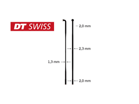 DT SWISS Speiche Revolite schwarz 280 mm