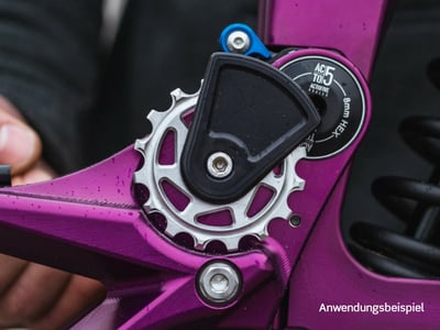 ACTOFIVE HPP Umlenkritzel Aluminium schwarz | 16 Zhne