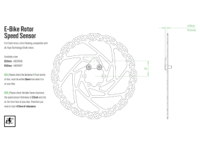 HOPE E-Bike Sensor Magnet | 6-Bolt Rotor Speed Sensor R24...