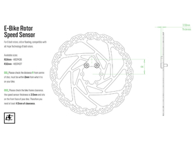 HOPE E-Bike Sensormagnet | 6-Loch Rotor Speed Sensor R24...