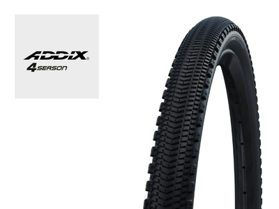SCHWALBE Tire G-ONE Overland 365 28 x 1,70 | 45 - 622 RaceGuard ADDIX Four season TLE E-50 Black-Reflex
