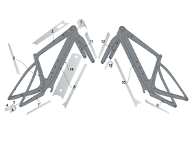 SYNCROS frame protector set for Scott Solace eRide model...