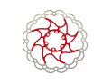 ALLIGATOR Brake Disc Aries | red | 180 mm