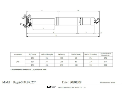 KIND SHOCK Sattelsttze Rage-iS | ohne Hebel | 34,9 mm 438 mm | 150 mm