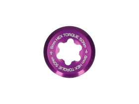 HOPE Lock Captive Nut for E-Bike Crankset | 8 mm | purple