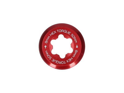 HOPE Extraction Captive Nut for E-Bike Crankset | 8 mm | red