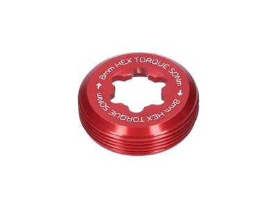 HOPE Lock Captive Nut for E-Bike Crankset | 8 mm | red