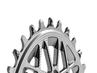 ABSOLUTE BLACK Chainring Direct Mount oval 3 mm Offset | 1-fach narrow wide for Eagle Transmission Cranks | black
