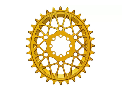 ABSOLUTE BLACK Chainring Direct Mount oval 3 mm Offset | 1-speed narrow wide for Eagle Transmission Cranks | gold 32 Teeth