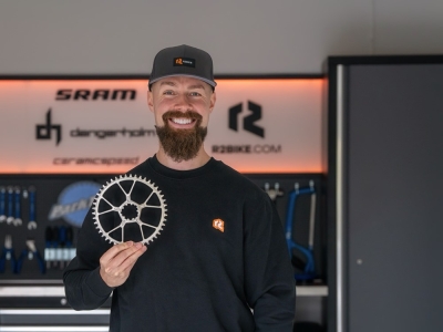 DWARD DESIGN chainring round titanium direct mount DangerDward | SRAM 3-hole MTB 3 mm Offset