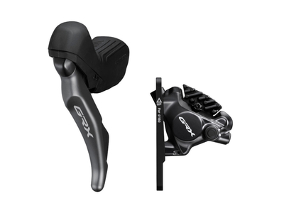 SHIMANO GRX Disc Brake Set Shift- | Brakelever ST-RX820 + BR-RX820 Flat Mount left Variant 1; Only Brake Function (for 1x12)