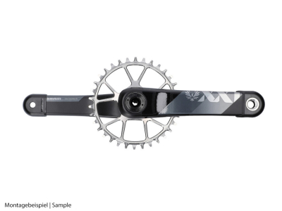 DWARD DESIGN Kettenblatt DangerDward rund Titan Direct Mount | SRAM 3-Loch MTB 3 mm Offset 34 Zhne