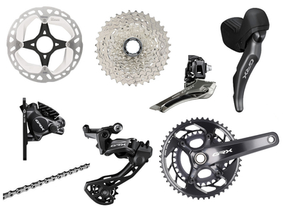 SHIMANO GRX 820 Complete Group 2x12 | Crank 172,5 mm...
