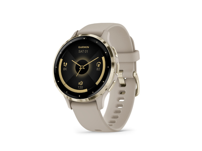 GARMIN Venu 3S Smartwatch | French Gray/Softgold