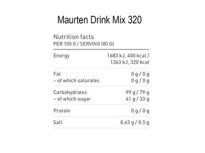 MAURTEN Hydrogel Getränkepulver Drink Mix 320 80g | 14 Beutel Box