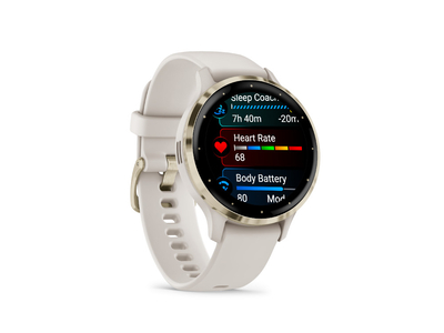 GARMIN Venu 3S Smartwatch | Elfenbein/Softgold