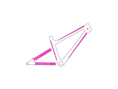 MUC-OFF MTB Rahmenschutz Set | DH / Enduro / Trail | Punk | matt