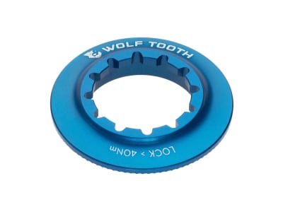 WOLFTOOTH Center Lock Ring Internal Spline | blue