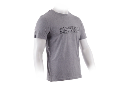 MALDITA BUENA SUERTE T-Shirt Love & Hate | grey melange