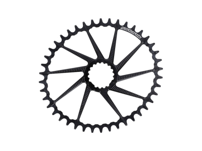 GARBARUK Chainring oval Road/CX/Gravel | Cannondale Direct Mount | black 40 Teeth