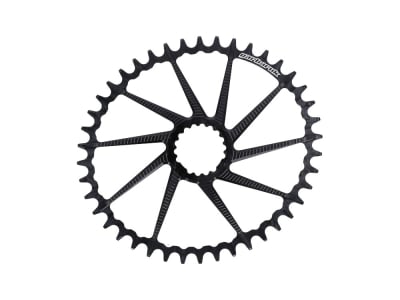 GARBARUK Chainring oval Road/CX/Gravel | Cannondale Direct Mount | black 42 Teeth