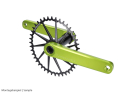 GARBARUK Chainring oval Road/CX/Gravel | Cannondale Direct Mount | black 44 teeth