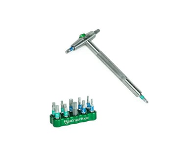 ABBEY BIKE TOOLS Multitool T-Way + 10 Piece Bit Set