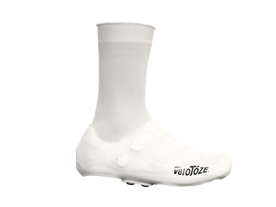VELOTOZE Shoe Covers tall ROAD Silicone Snap | white L (43 - 46)